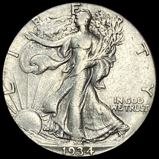 1934-S Walking Liberty Half Dollar LIGHTLY CIRCULATED
