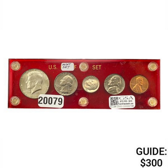 1970 U.S. Mint Set 1C-50C   Large Date