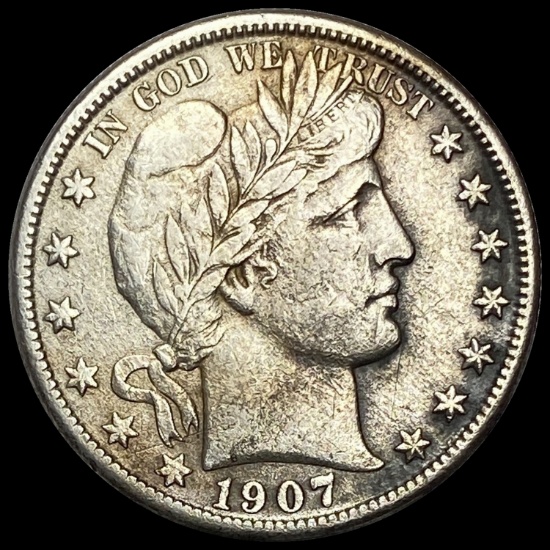 1907-O Barber Half Dollar CHOICE AU