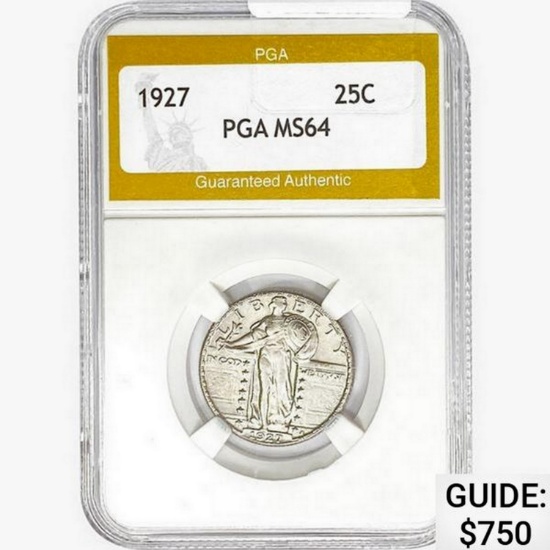 1927 Standing Liberty Quarter PGA MS64