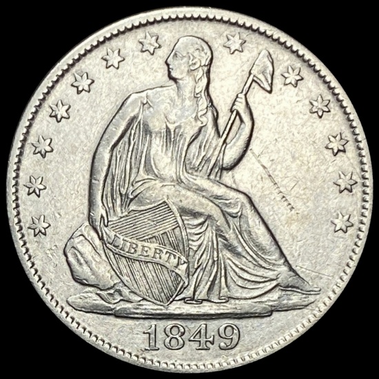 1849-O Seated Liberty Half Dollar CLOSELY UNCIRCULATED