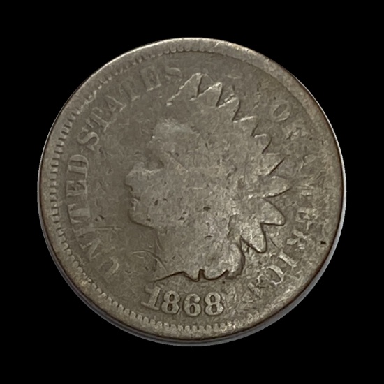 1868 Indian Head Cent NICELY CIRCULATED