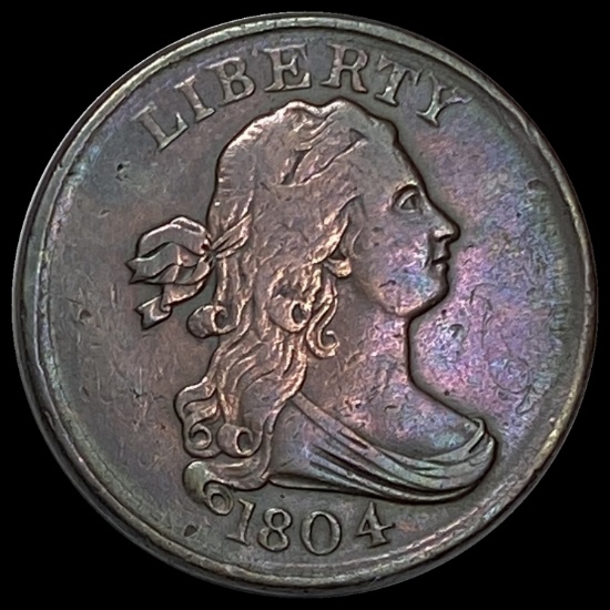 1804 Draped Bust Half Cent LIGHTLY CIRCULATED