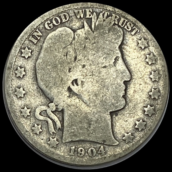 1904-S Barber Half Dollar LIGHTLY CIRCULATED