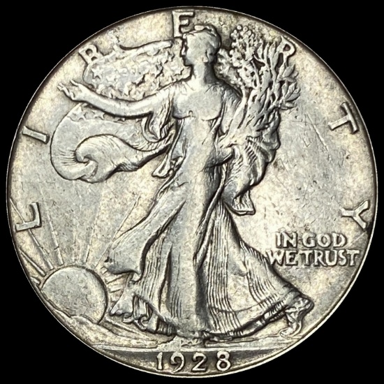 1928-S Walking Liberty Half Dollar NEARLY UNCIRCULATED