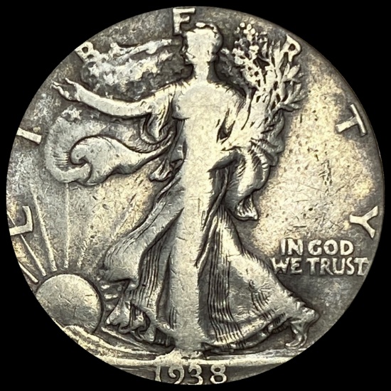 1938-D Walking Liberty Half Dollar LIGHTLY CIRCULATED