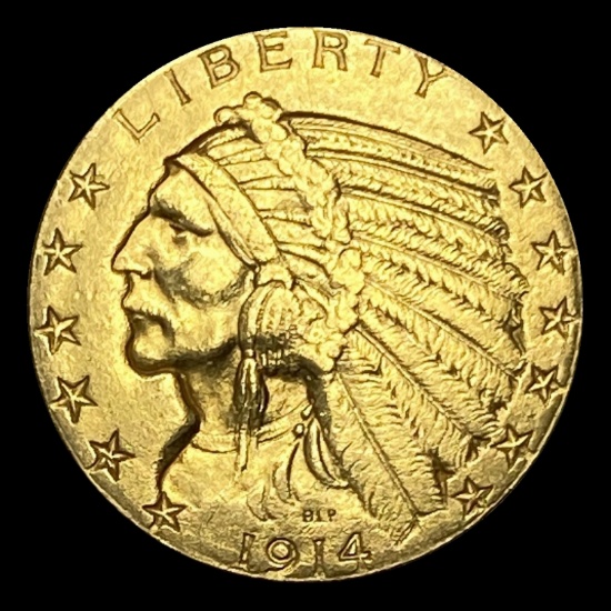 1914 Indian Head Half Eagle $5 UNCIRCULATED