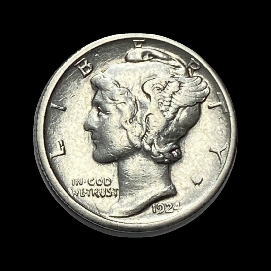 1924-S Mercury Dime CLOSELY UNCIRCULATED
