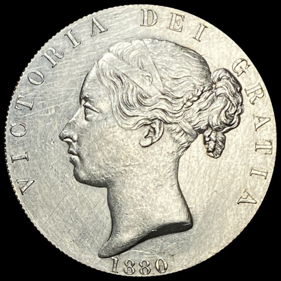 1880 British Crown Victoria GEM BU