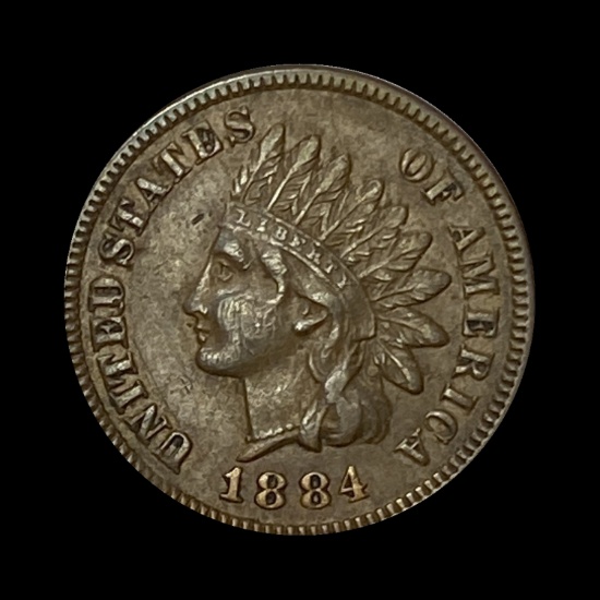 1884 Indian Head Cent LIGHTLY CIRCULATED