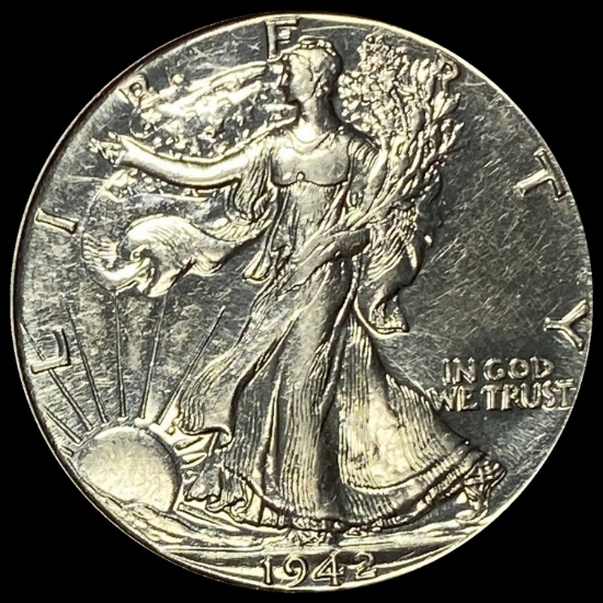 1942 Walking Liberty Half Dollar CLOSELY UNCIRCULATED
