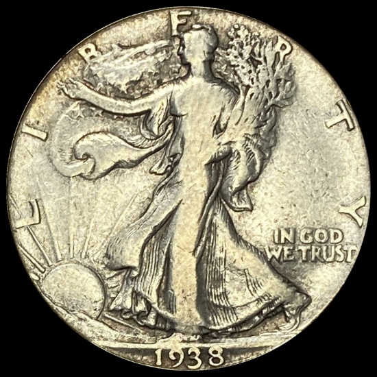 1938-D Walking Liberty Half Dollar LIGHTLY CIRCULATED