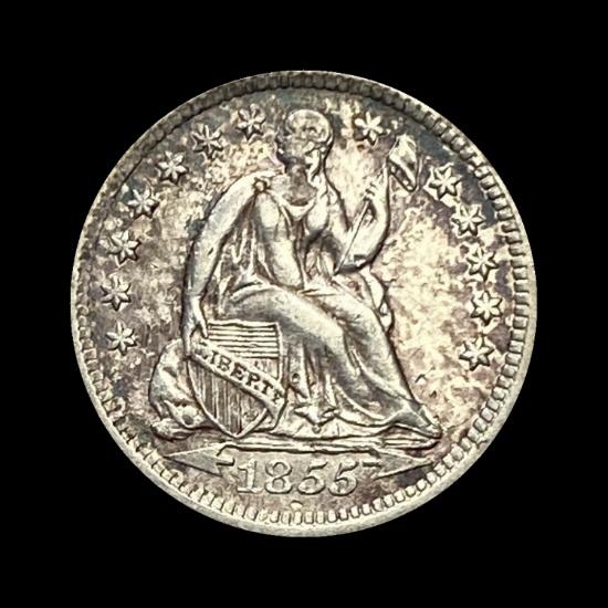 1855-O Seated Liberty Half Dime CLOSELY UNCIRCULATED