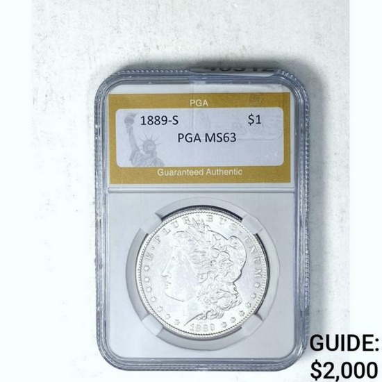 1889-S Morgan Dollar PGA MS63