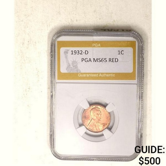 1932-D 1C PGA MS65 RED