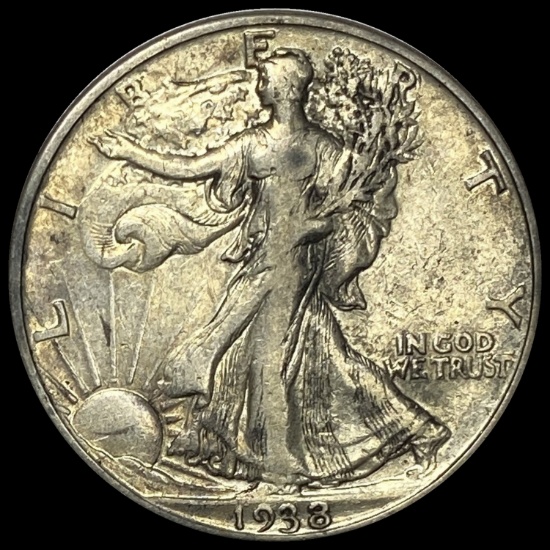 1938-D Walking Liberty Half Dollar LIGHTLY CIRCULATED