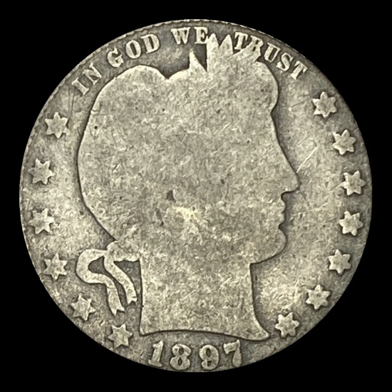 1897 Barber Quarter NICELY CIRCULATED