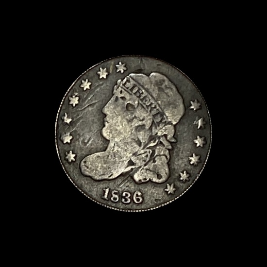 1836 Capped Bust Half Dime NICELY CIRCULATED