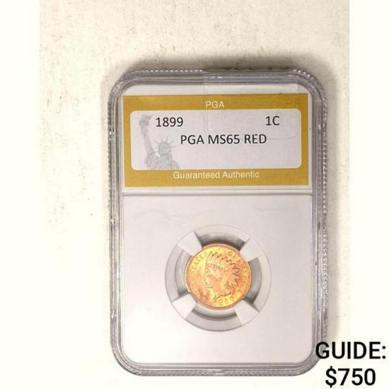 1899 1C PGA MS65 RED