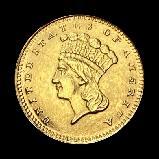 1858 Indian Princess Head Gold Dollar UNCIRCULATED