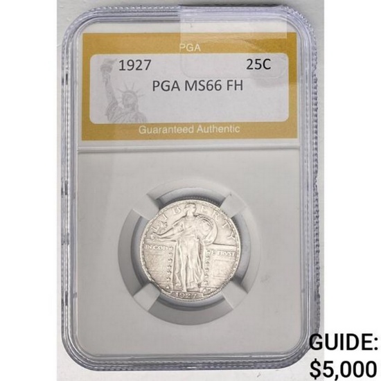 1927 Standing Liberty 25C PGA MS66 FH