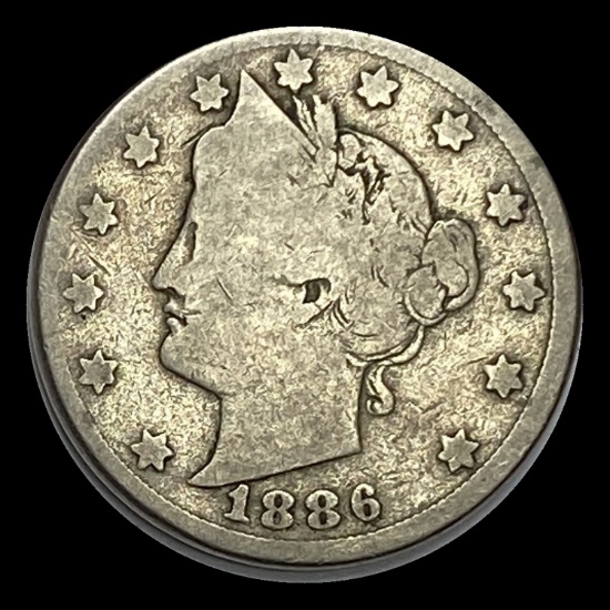 1886 Liberty Head Nickel NICELY CIRCULATED