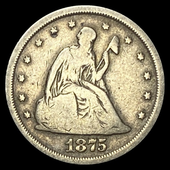 1875 Twenty Cent Piece NICELY CIRCULATED
