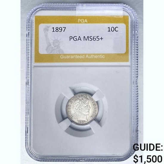 1897 Barber 10C PGA MS65+