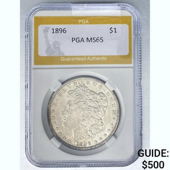 1896 Morgan Silver Dollar PGA MS65