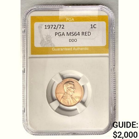1972/72 Lincoln Memorial Cent PGA MS64 RED
