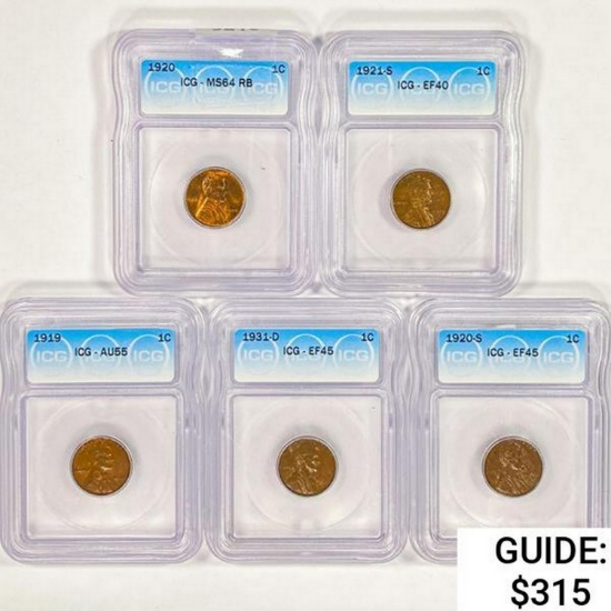 [6]1919-1931 Wheat Cent ICG