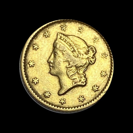 1849 Liberty Head Gold Dollar NEARLY UNCIRCULATED