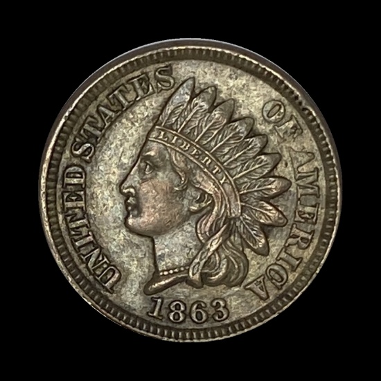 1863 Indian Head Cent CHOICE AU