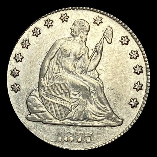1877-CC Seated Liberty Quarter CLOSELY UNCIRCULATED