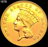 1878 $3 Gold Piece