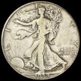 1938-D Walking Liberty Half Dollar LIGHTLY CIRCULATED