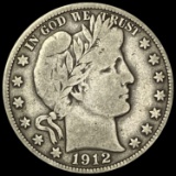 1912-D Barber Half Dollar LIGHTLY CIRCULATED