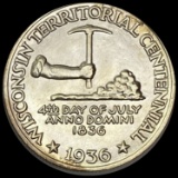1936 Wisconsin Half Dollar SUPERB GEM BU