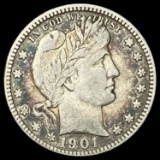 1901 Barber Quarter LIGHTLY CIRCULATED