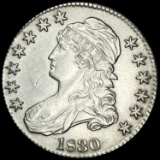 1830 Capped Bust Half Dollar CLOSELY UNCIRCULATED