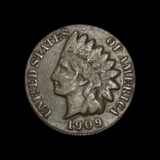 1909-S Indian Head Cent LIGHTLY CIRCULATED