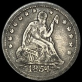 1854-O Seated Liberty Quarter LIGHTLY CIRCULATED