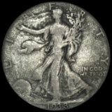 1938-D Walking Liberty Half Dollar LIGHTLY CIRCULATED