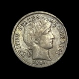 1894 Barber Dime LIGHTLY CIRCULATED