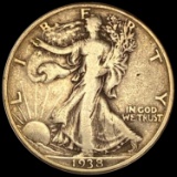 1938-D Walking Liberty Half Dollar NICELY CIRCULATED