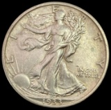 1933-S SILVER Walking Liberty Half Dollar CLOSELY UNCIRCULATED