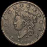 1819 Coronet Head Large Cent LIGHTLY CIRCULATED