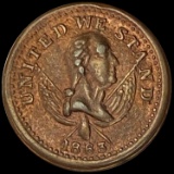 1863 Hard Times Token Broas Pie Bakers CHOICE BU