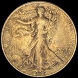 1938-D Silver Half Dollar Walking Liberty UNCIRCULATED