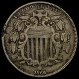 1866 Shield Nickel LIGHTLY CIRCULATED